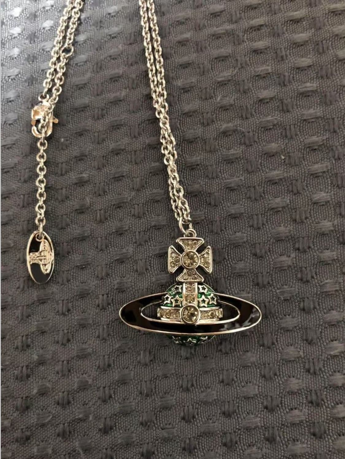 비비안웨스트우드 그린 스타 orb 팬던트 목걸이 상품이미지1