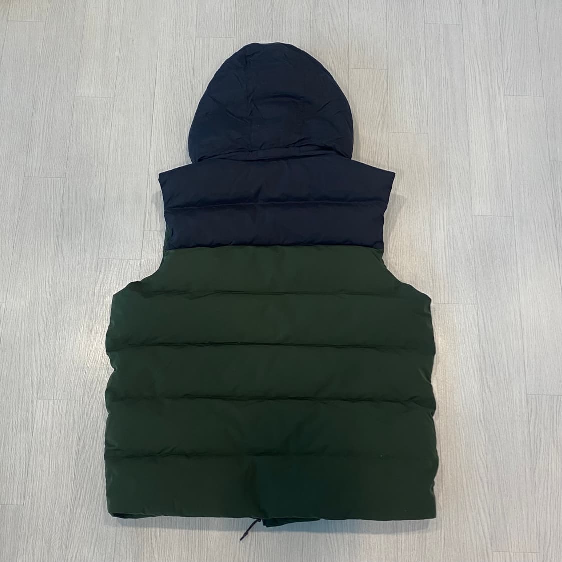 코오롱 헤스티아 구스 다운 패딩 베스트 100 카키  상품이미지4