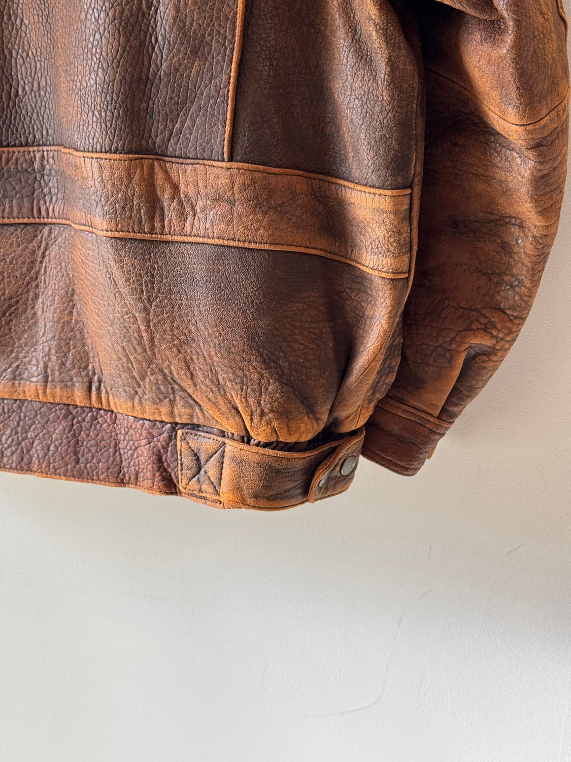 90s 빈티지 소가죽 자켓(O49) 상품이미지3