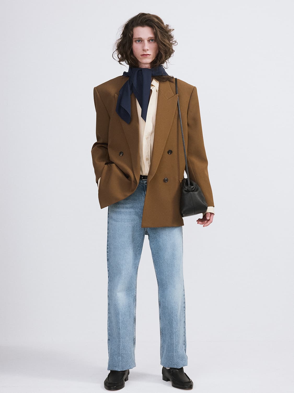 렉토 26SS 시그니쳐 스트레이트핏 데님 팬츠 라이트블루 상품이미지1