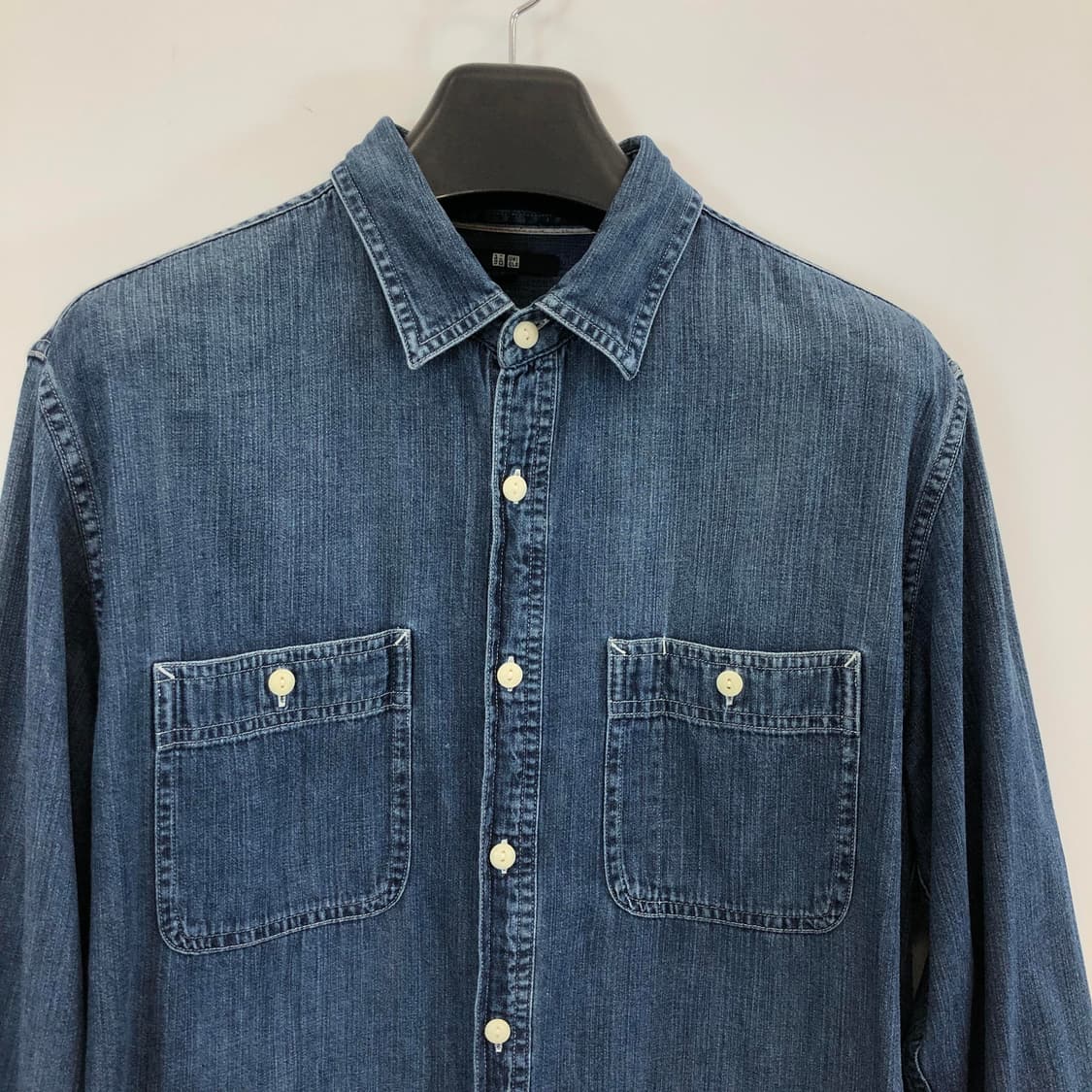 유니클로 샴브레이셔츠 XL 상품이미지2