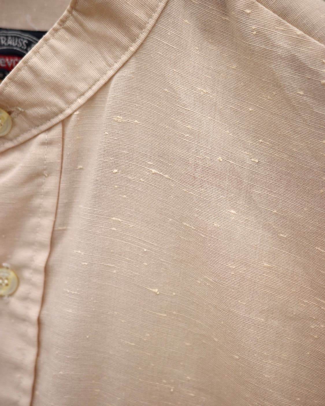 70‘s 리바이스 스탠드 카라 슬럽 셔츠 상품이미지4