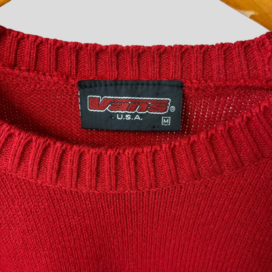 (M)90s Vans 반스 아크릴 니트 스웨터 USA 상품이미지3