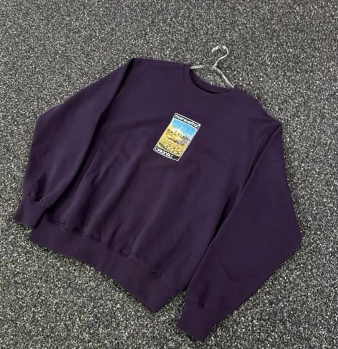디스이즈네버댓 오리지널 퍼플 픽쳐로고 스웻 7000 상품이미지1
