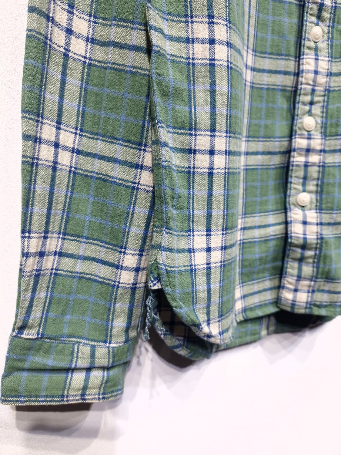새상품)RRL 더블알엘 워크셔츠 그린체크 상품이미지5