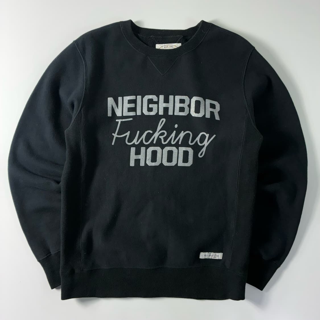 Neighbor hood   네이버후드 스펠아웃 블랙 맨투맨  상품이미지1