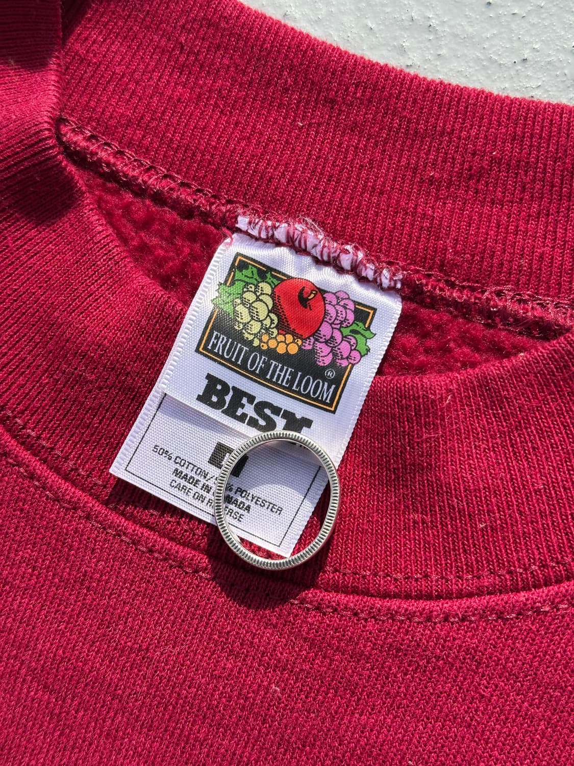 90s 프룻 오브 더 룸 미제 50/50 스웻셔츠  상품이미지3