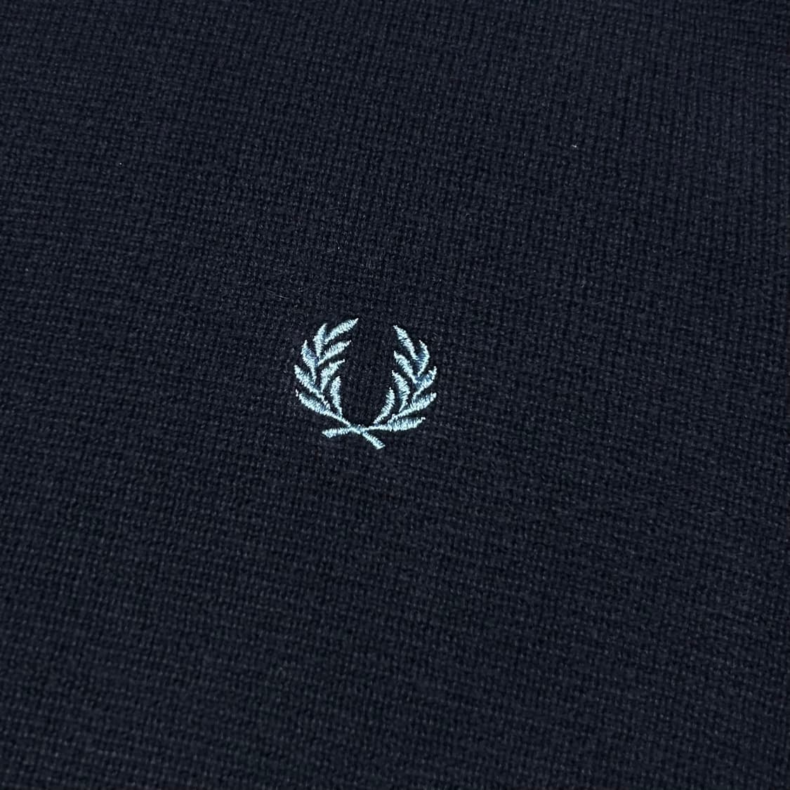 [M] Fredperry 프레드페리 미드웨이트 코튼 니트 집업 자켓 상품이미지3