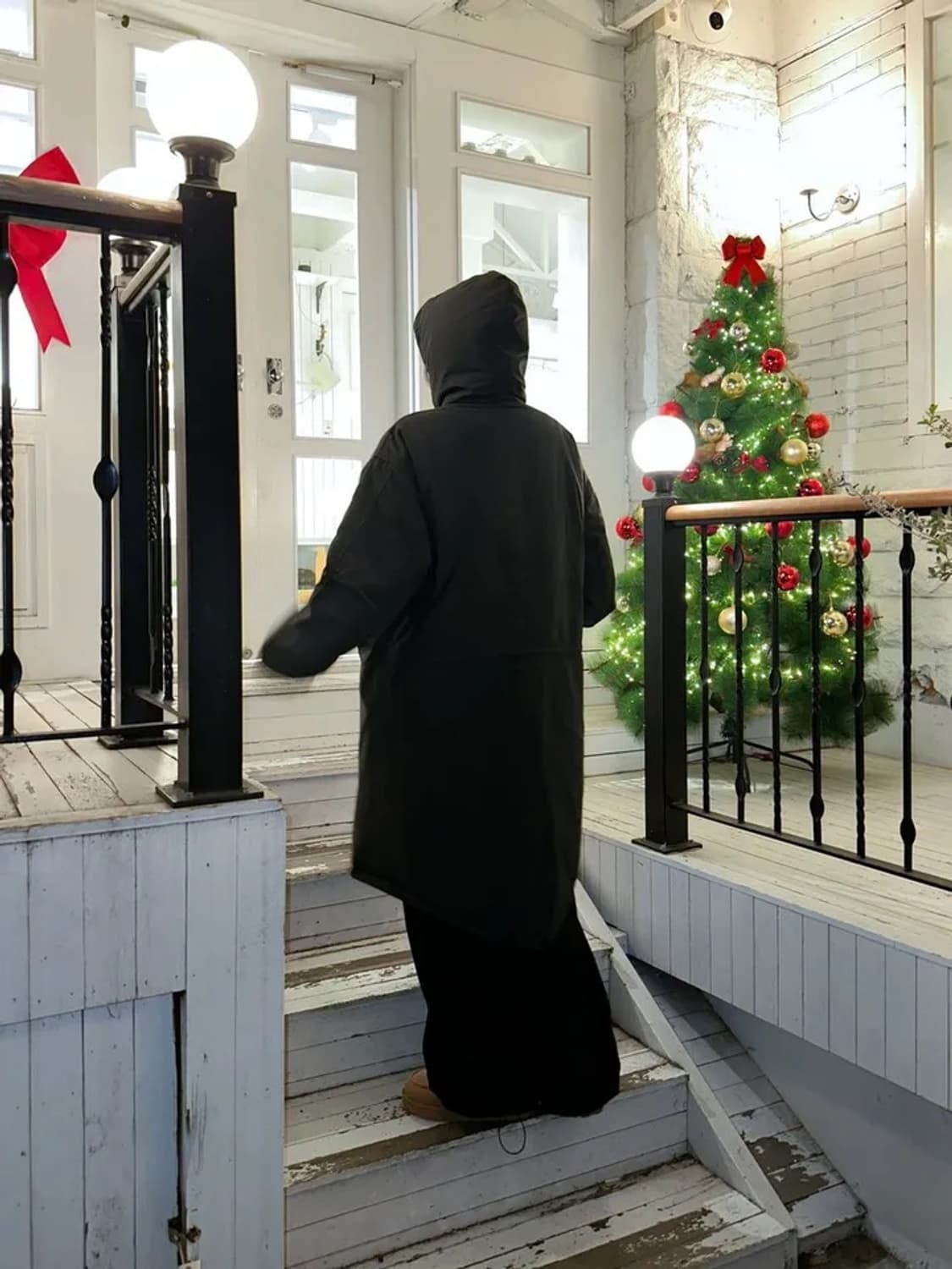 새상품 카키색 야상 돕바 롱패딩 상품이미지4