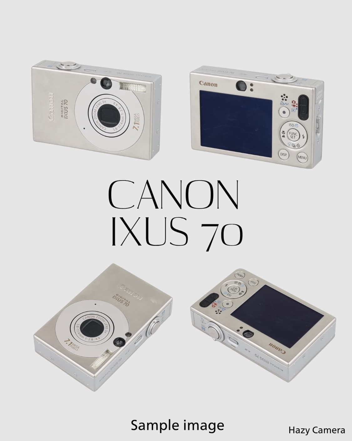 캐논 익서스 70 CANON IXUS 70 빈티지 디지털카메라 디카 상품이미지2