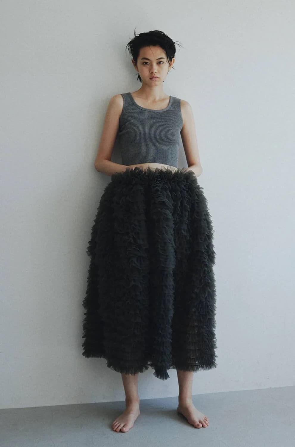 Bibiy Darlene shushu skirt Gray (새상품) 상품이미지2