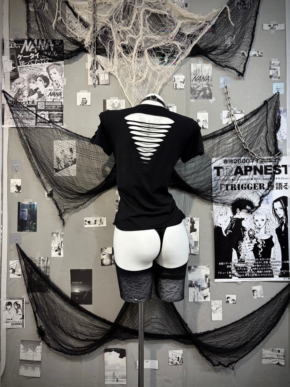 00's lettering damage spangles sleeve 상품이미지4