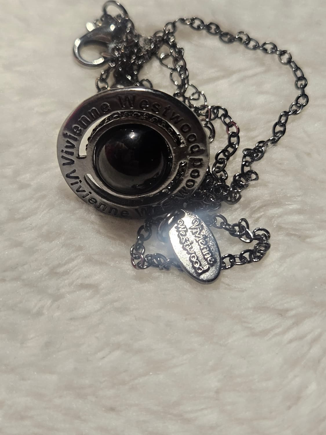 비비언 검정색 오브 목걸이 상품이미지2