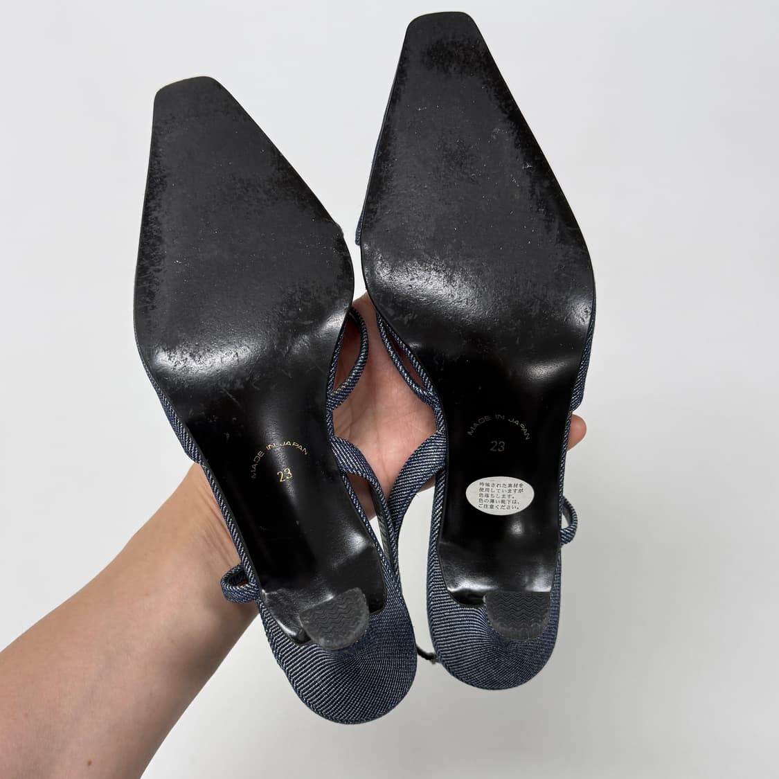 Katharine Hamnett glitter denim pumps 상품이미지7