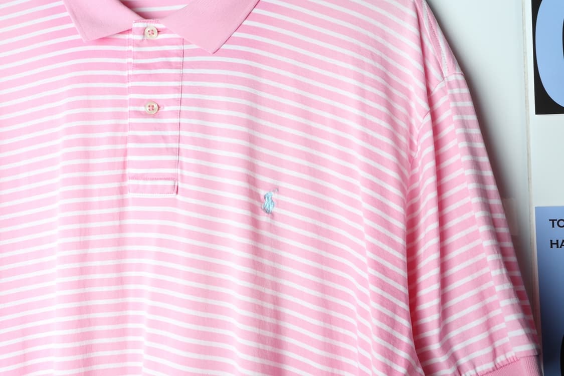 (XL-3XL) 폴로 랄프로렌 반팔 카라 티셔츠 USA 핑크-H30564 상품이미지7