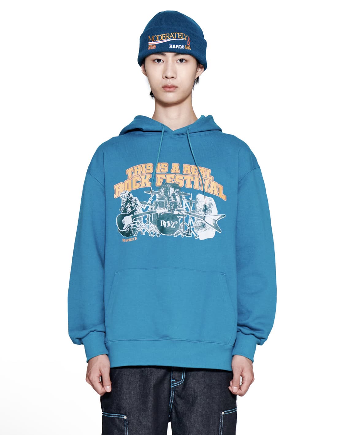 RDVZ 알디브이제트 로고 비니 틸 그린 상품이미지3