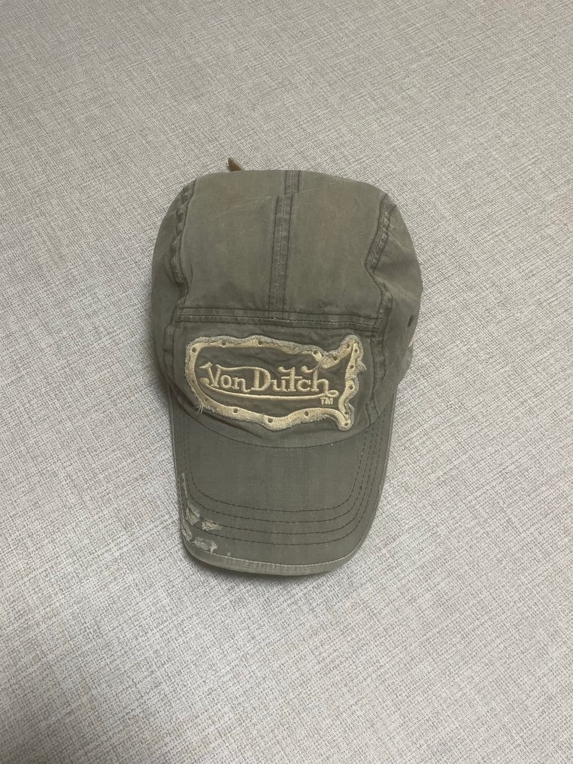 Vondutch 본더치 핀터깔y2k 긱시크하이틴 워시드 군모자 상품이미지1