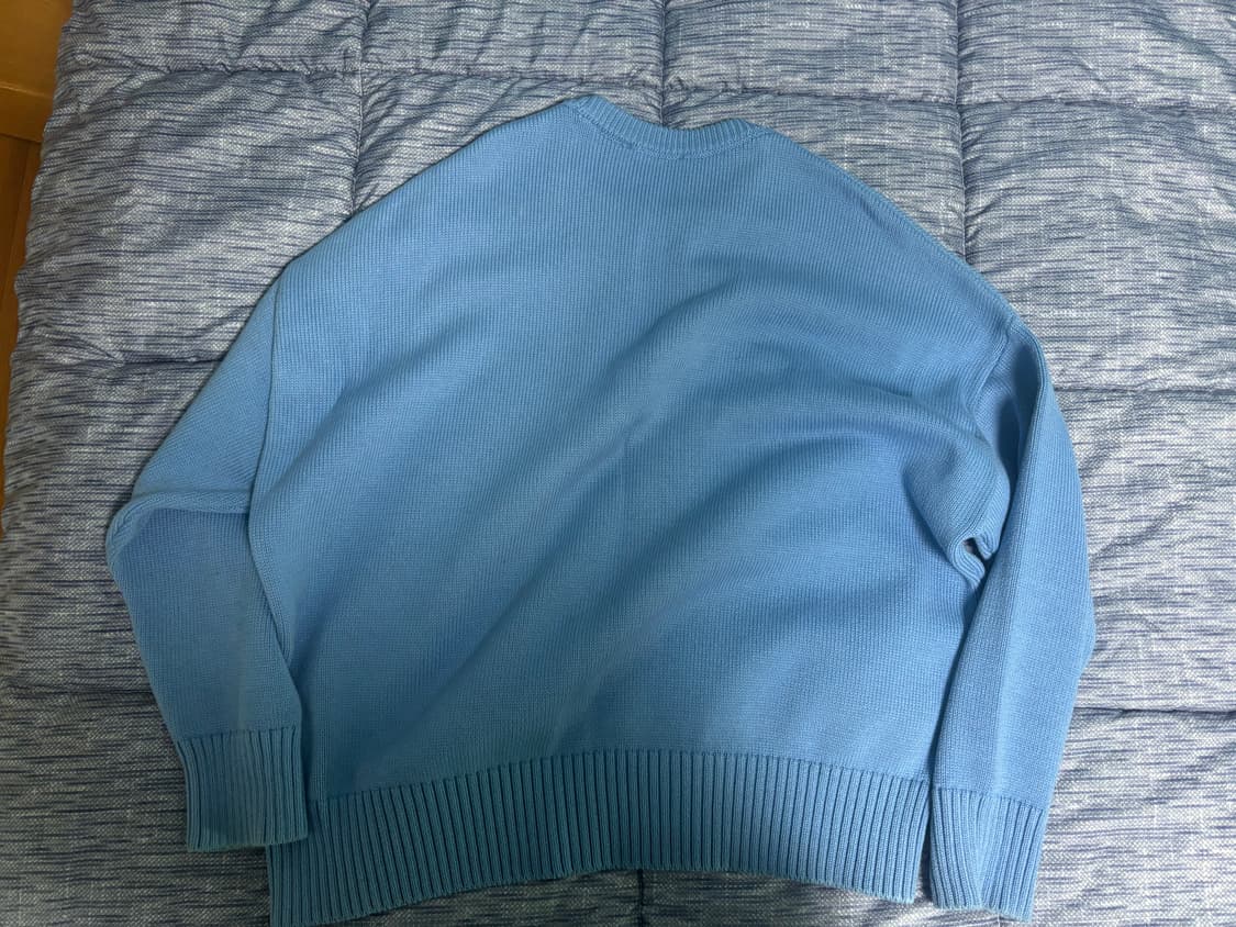 아미 니트 빅하트 로고 하늘색 20FW 상품이미지4