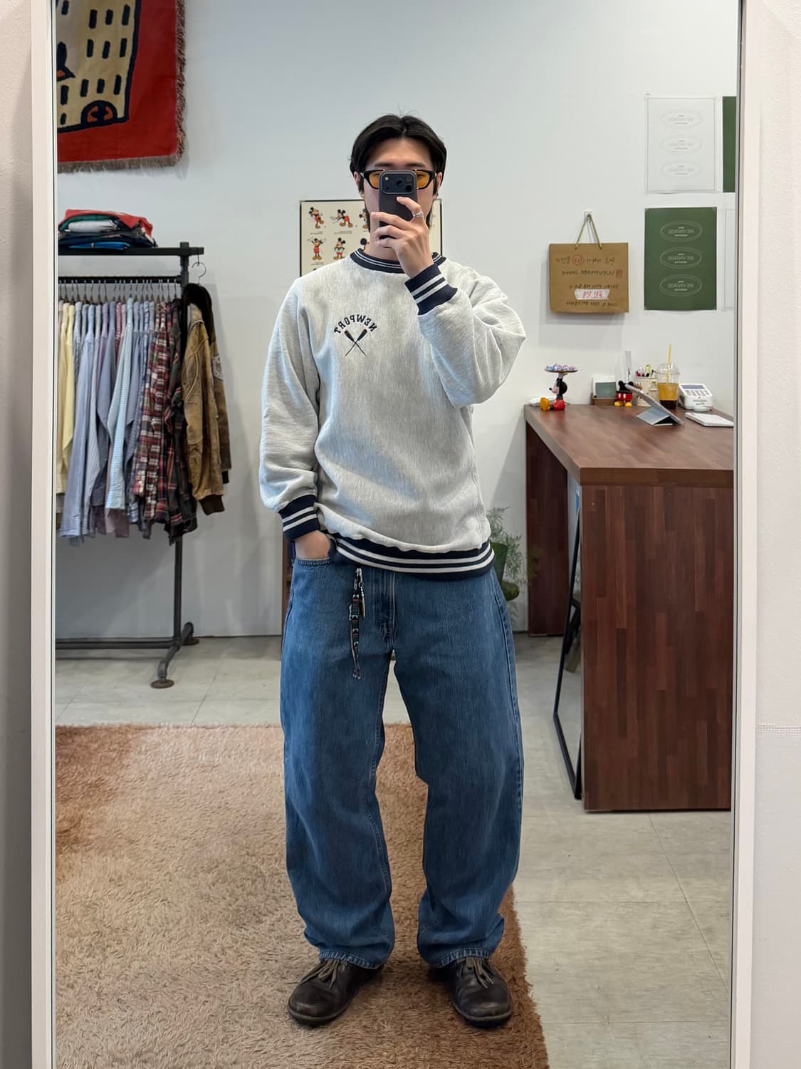 90s Champion 리버스위브 NEWPORT 스웻 셔츠 (USA) 상품이미지2