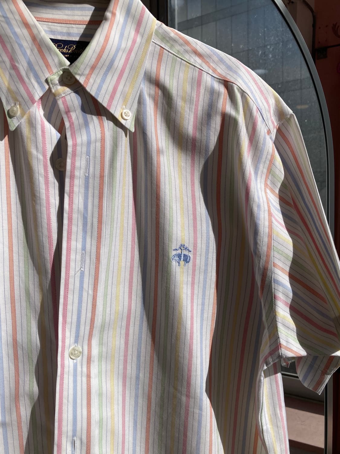 브룩스브라더스  Brooks Brothers  스트라이프 반팔 셔츠 상품이미지2