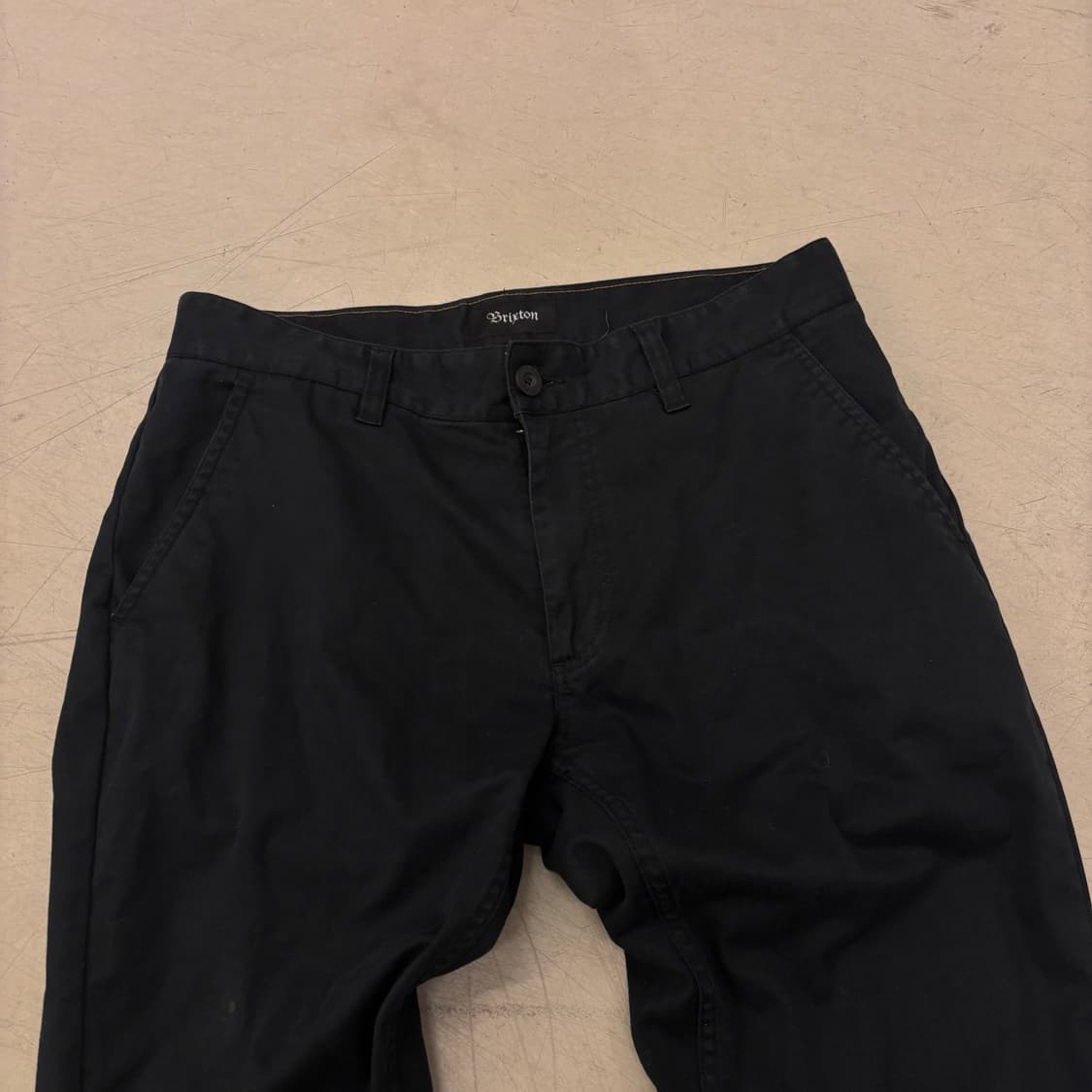 브릭스톤 블랙 코튼 팬츠 상품이미지2