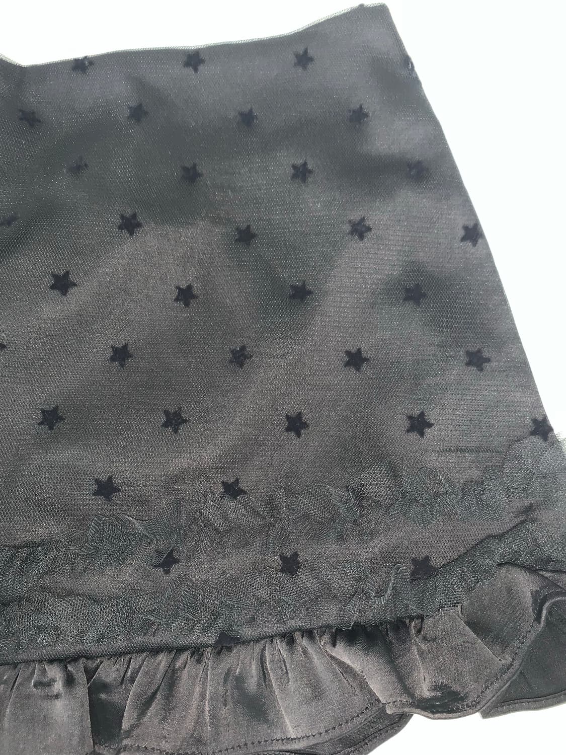 MESH STAR RUFFLE MINI SKIRT 상품이미지8