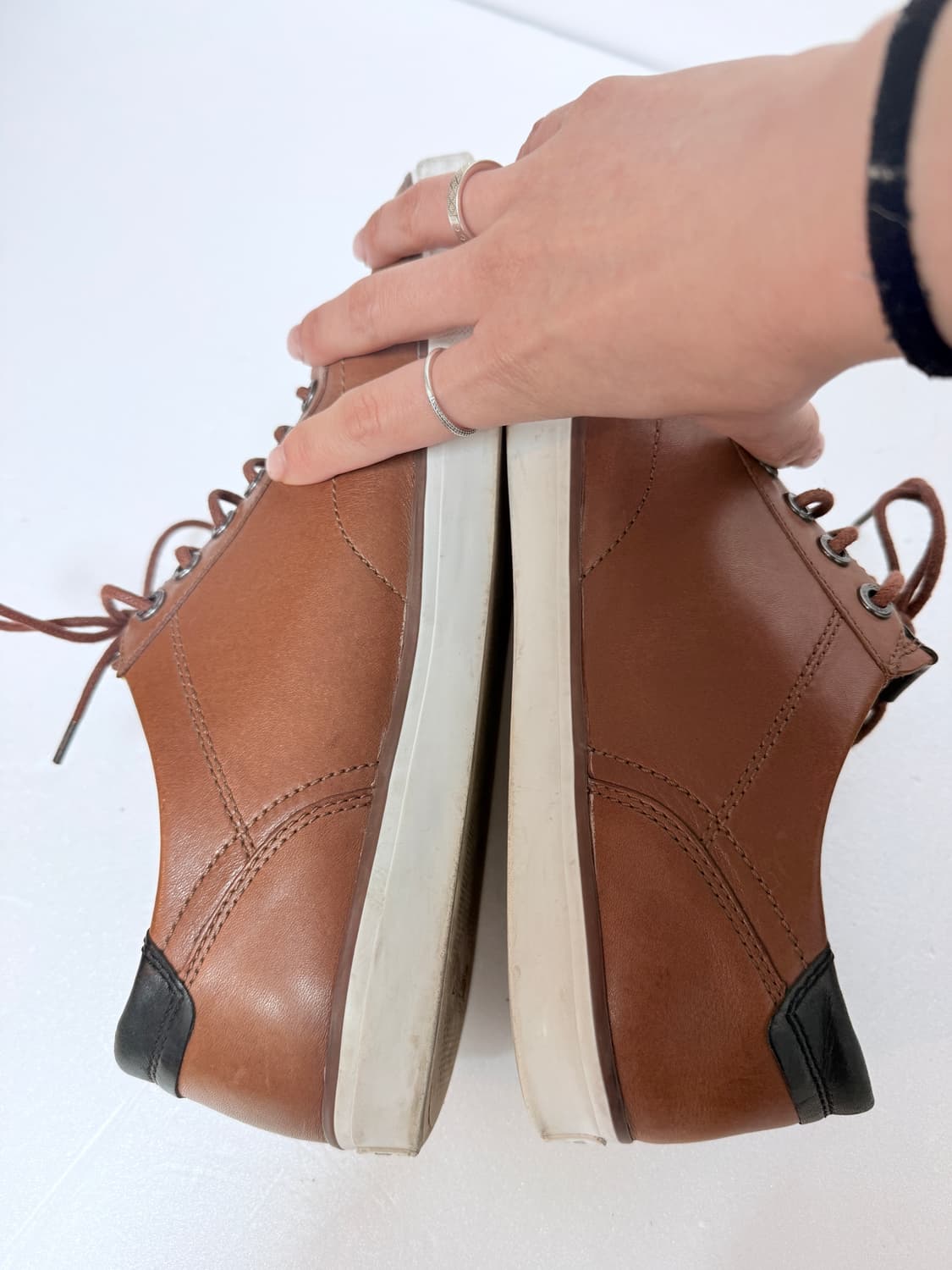 코치 COACH 가죽 스니커즈 브라운 280 상품이미지4