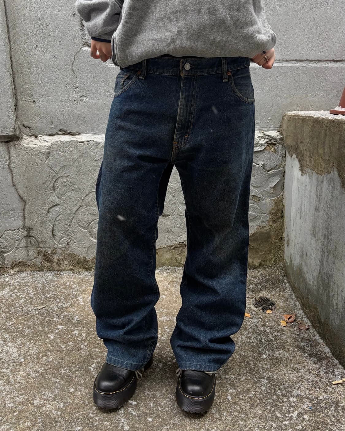 00s LEVIS 517 deep denim boots cut pants 상품이미지5