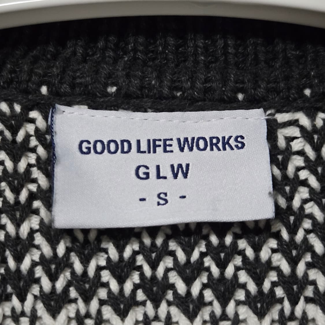 굿라이프웍스 노르딕 코튼 니트집업 /남성 가디건 남자 가디건  상품이미지3