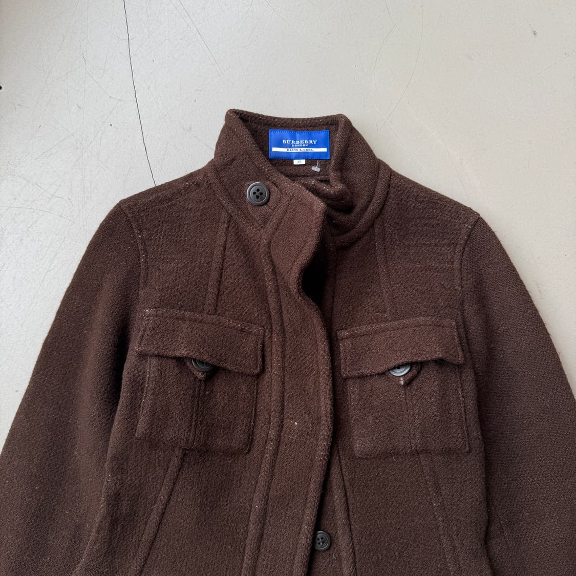 버버리 블루라벨 브라운 울 자켓 상품이미지4