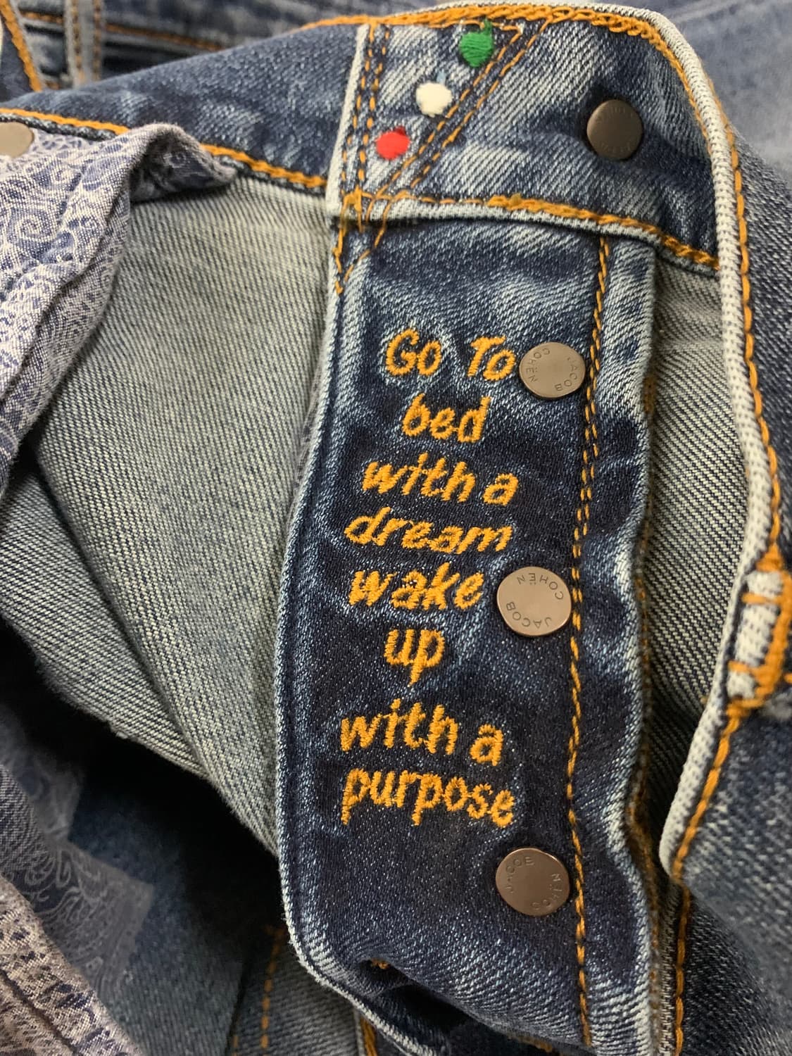 (Jacob Cohen) 야콥코헨 스컬 자수 데님 팬츠 사이즈 35 상품이미지7