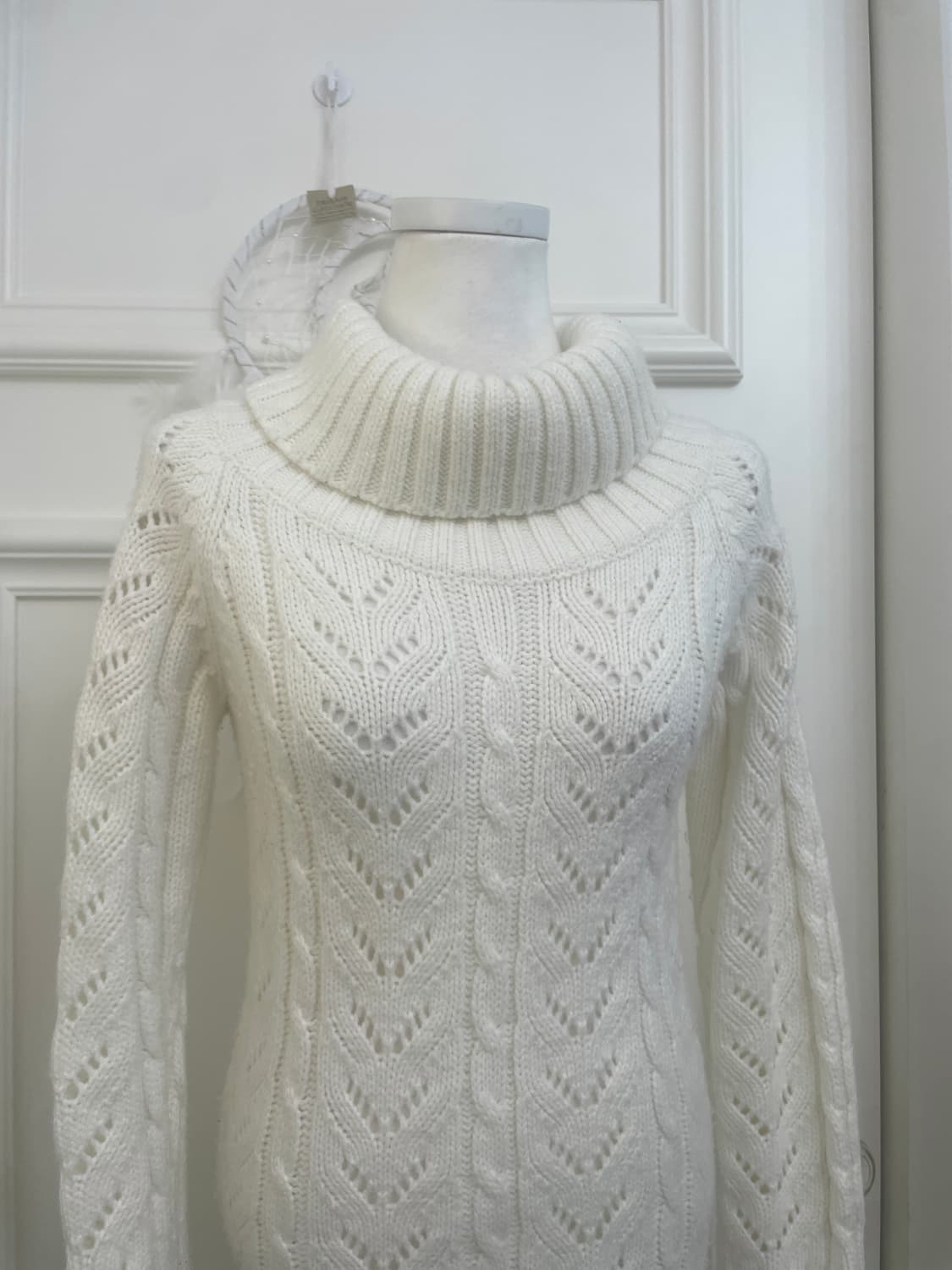LIZ LISA ivory crochet long sweater 상품이미지5