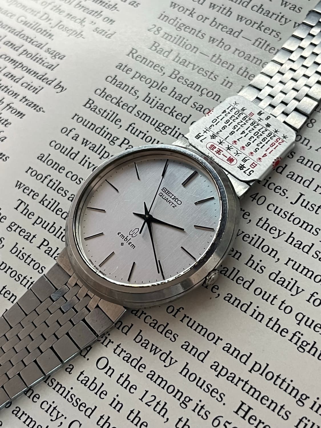 Vintage Seiko Quartz Emblem Watch 상품이미지1
