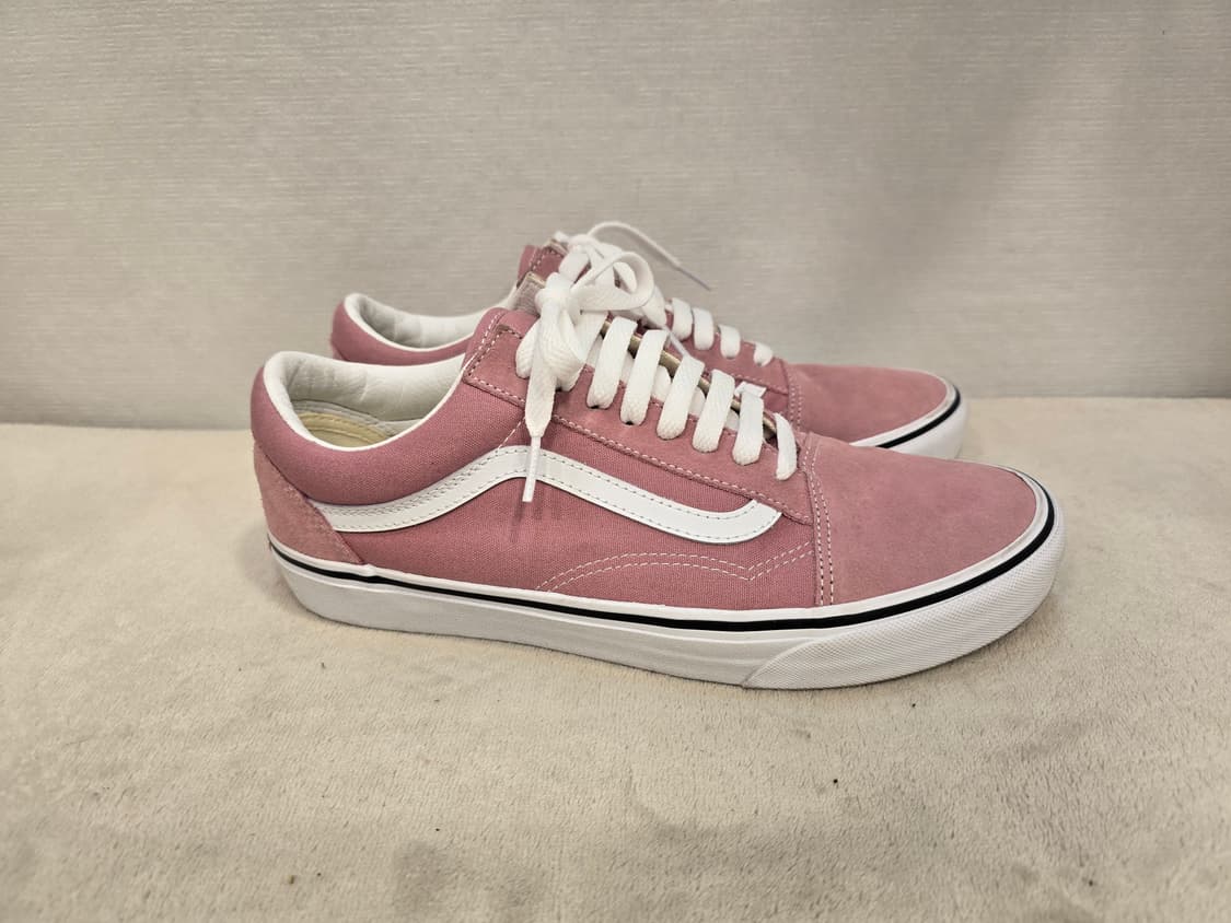 거의새거) 반스 올드스쿨 핑크 스웨이드 스니커즈 275 상품이미지3