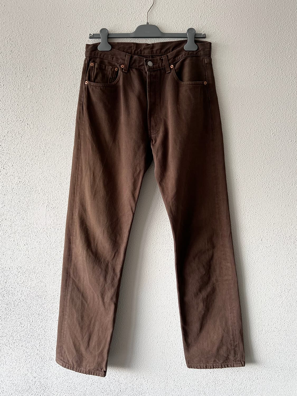 리바이스 90년대 MADE IN USA 빈티지 브라운 501 데님 상품이미지1