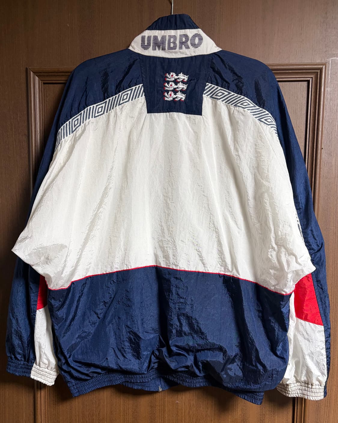 1990-92 잉글랜드 국가대표팀 엄브로 트레이닝 자켓 축구 바람막이 상품이미지2