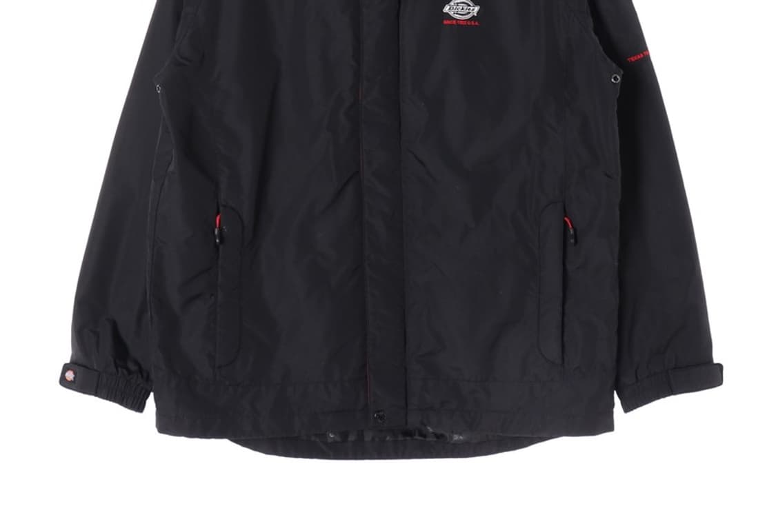 디키즈 블랙 레드 포인트 윈드브레이커 L 상품이미지4