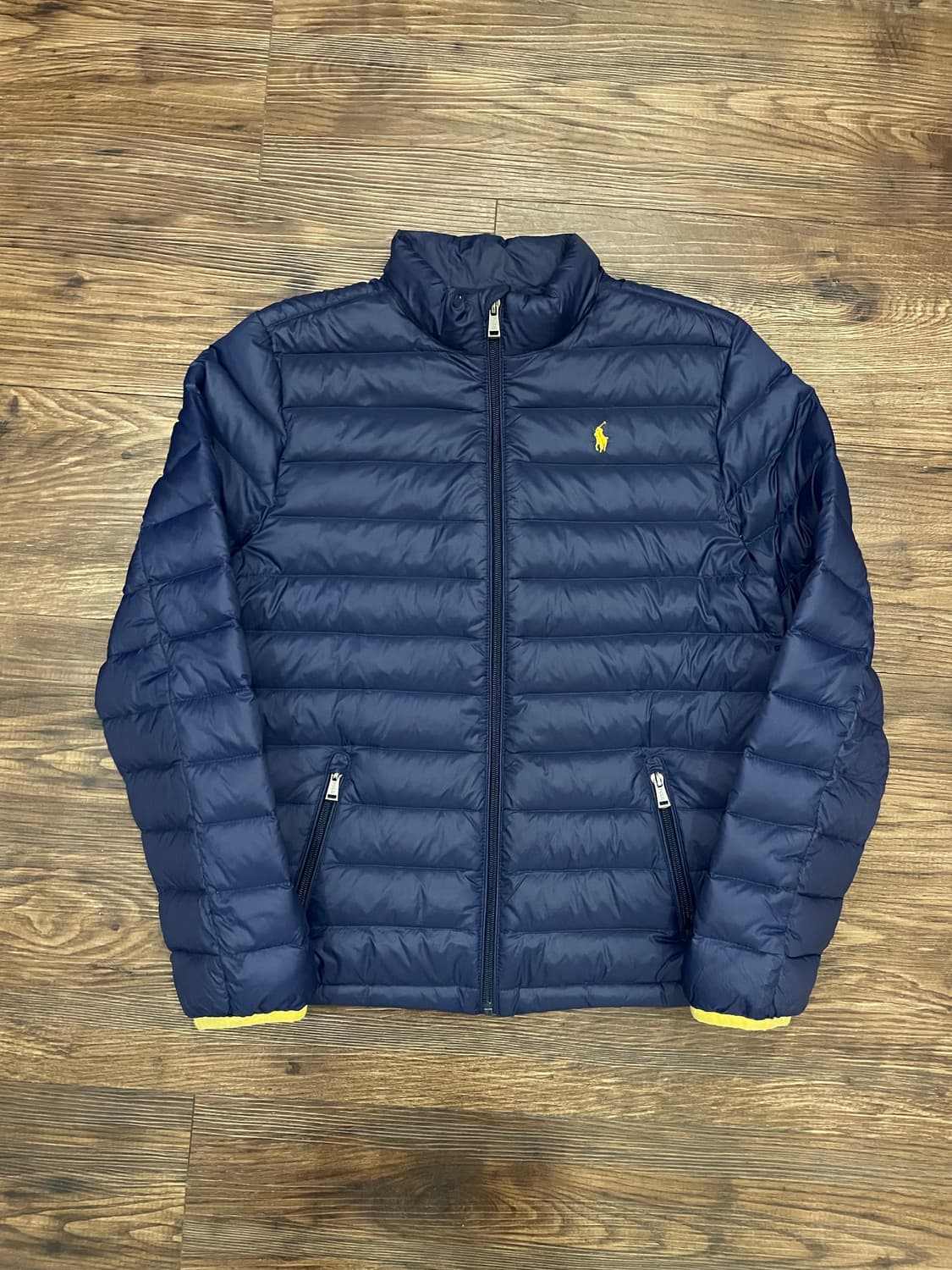 폴로 랄프로렌 다운 푸퍼 패딩 자켓 네이비 상품이미지3