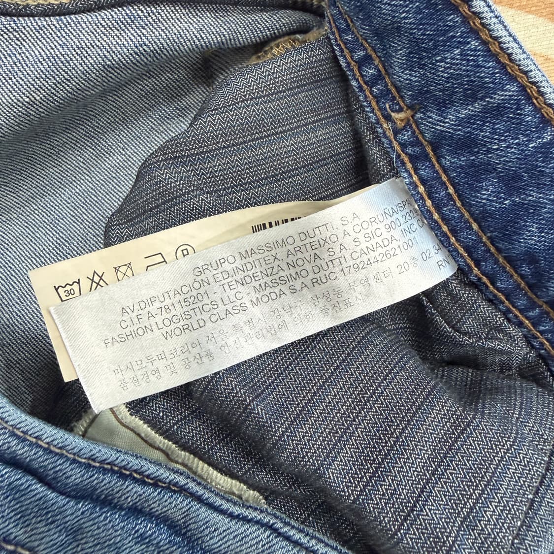 (32)마시모두띠 Massimo Dutti 중청 데님팬츠 상품이미지4