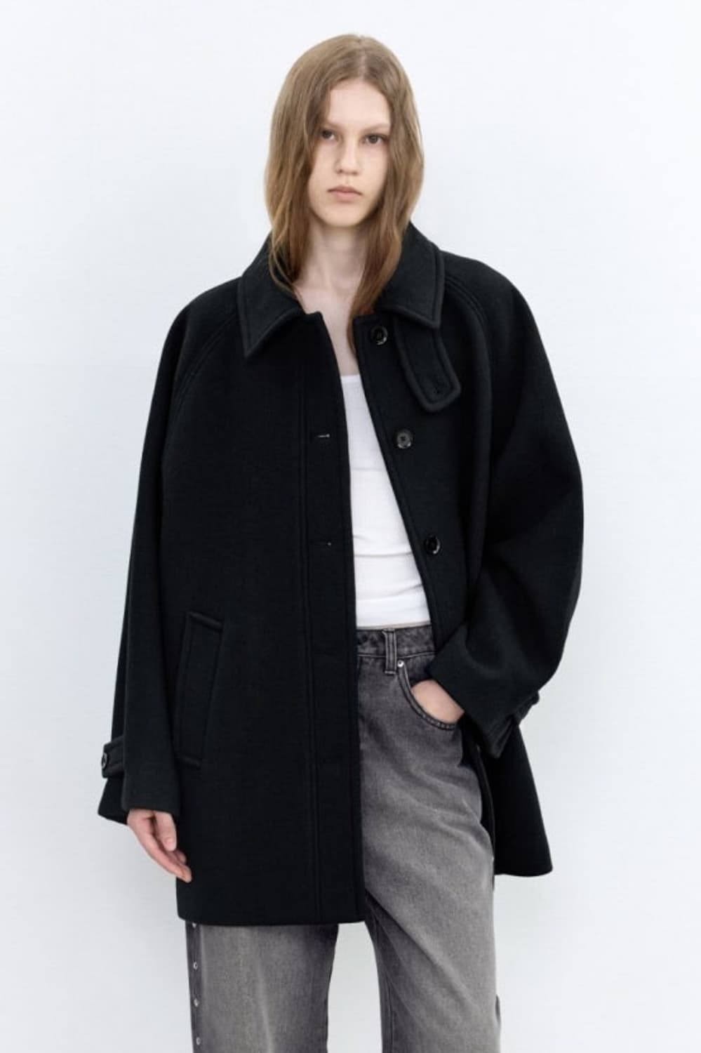 인사일런스우먼 소프트 하프 발마칸 코트 M 상품이미지2