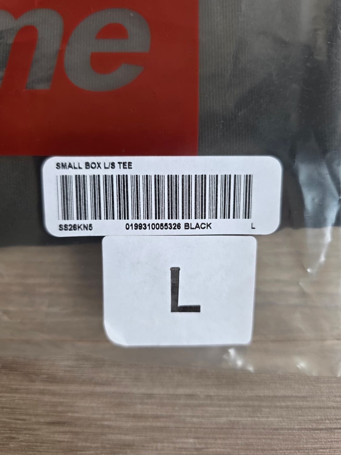 [L] 슈프림 스몰 박스 롱슬리브 티셔츠 블랙 - 26SS 상품이미지3