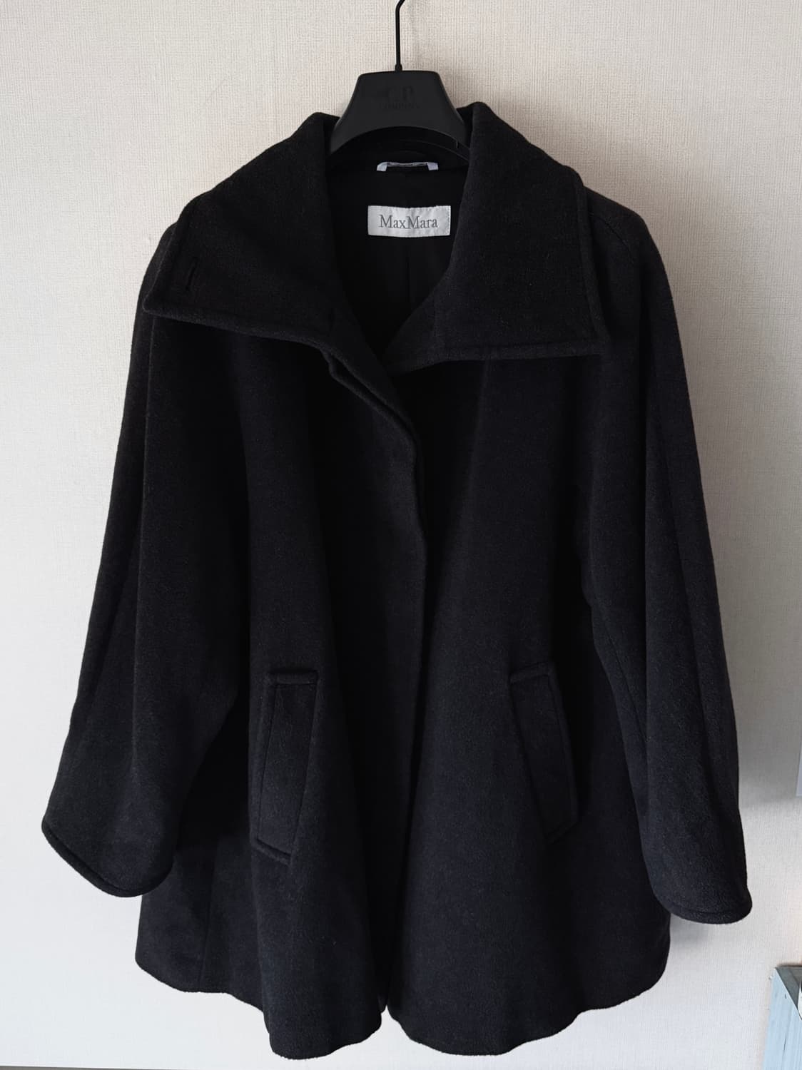 오늘만!! 막스마라 울100% 하이넥 반코트 ayadz빈티지입질연DKNY 상품이미지5