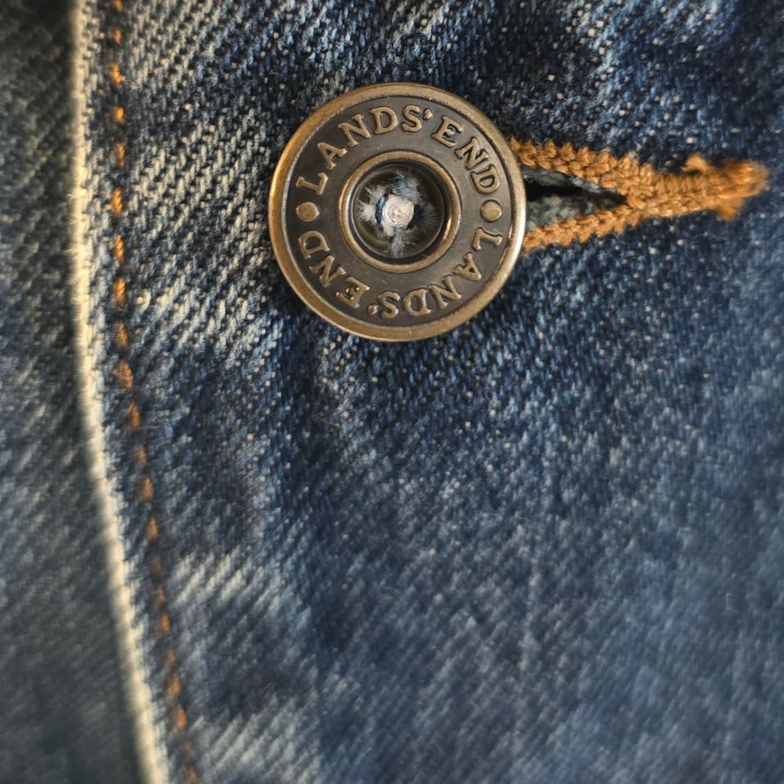 Lands' End 데님 자켓 워크자켓 커버올 오버핏 상품이미지4