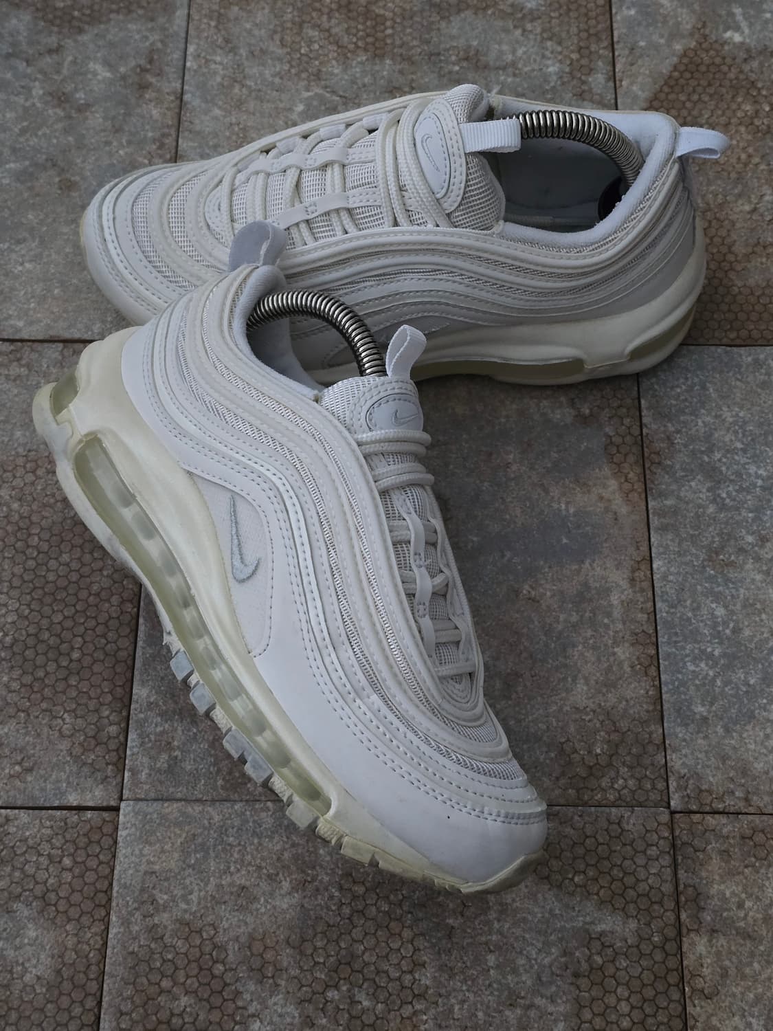 (230)나이키 에어맥스 97 트리플 화이트 상품이미지7