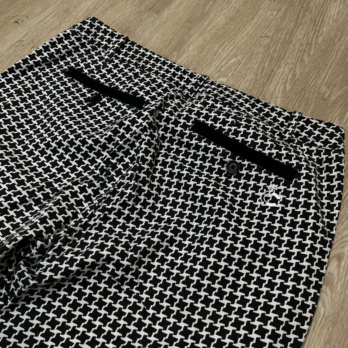 루이까스텔 여성 골프웨어 하운드투스 체크 스판 골프바지 [블랙] 73 상품이미지7