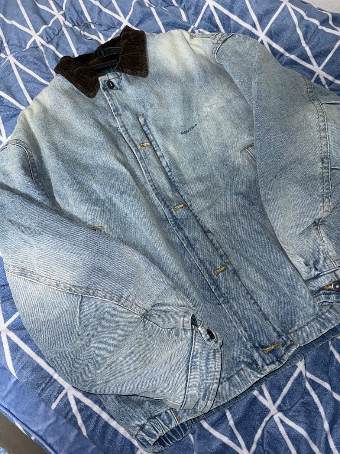 [L] JpLine노티카 데님 블루종 인디고 블루 상품이미지1