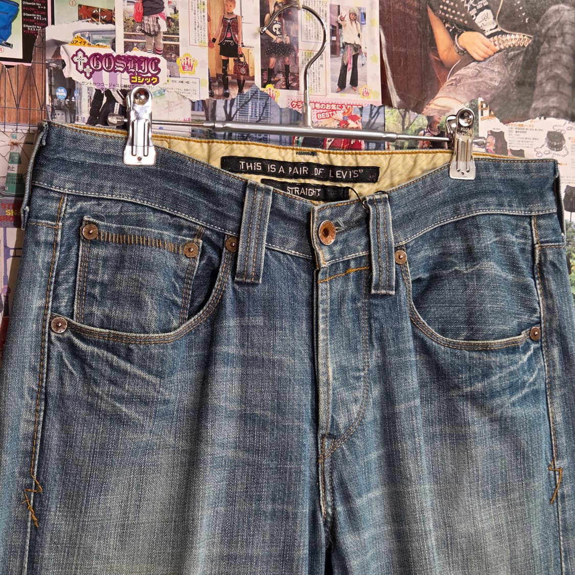 리바이스 블랭크탭 연청 스트레이트 팬츠 상품이미지7