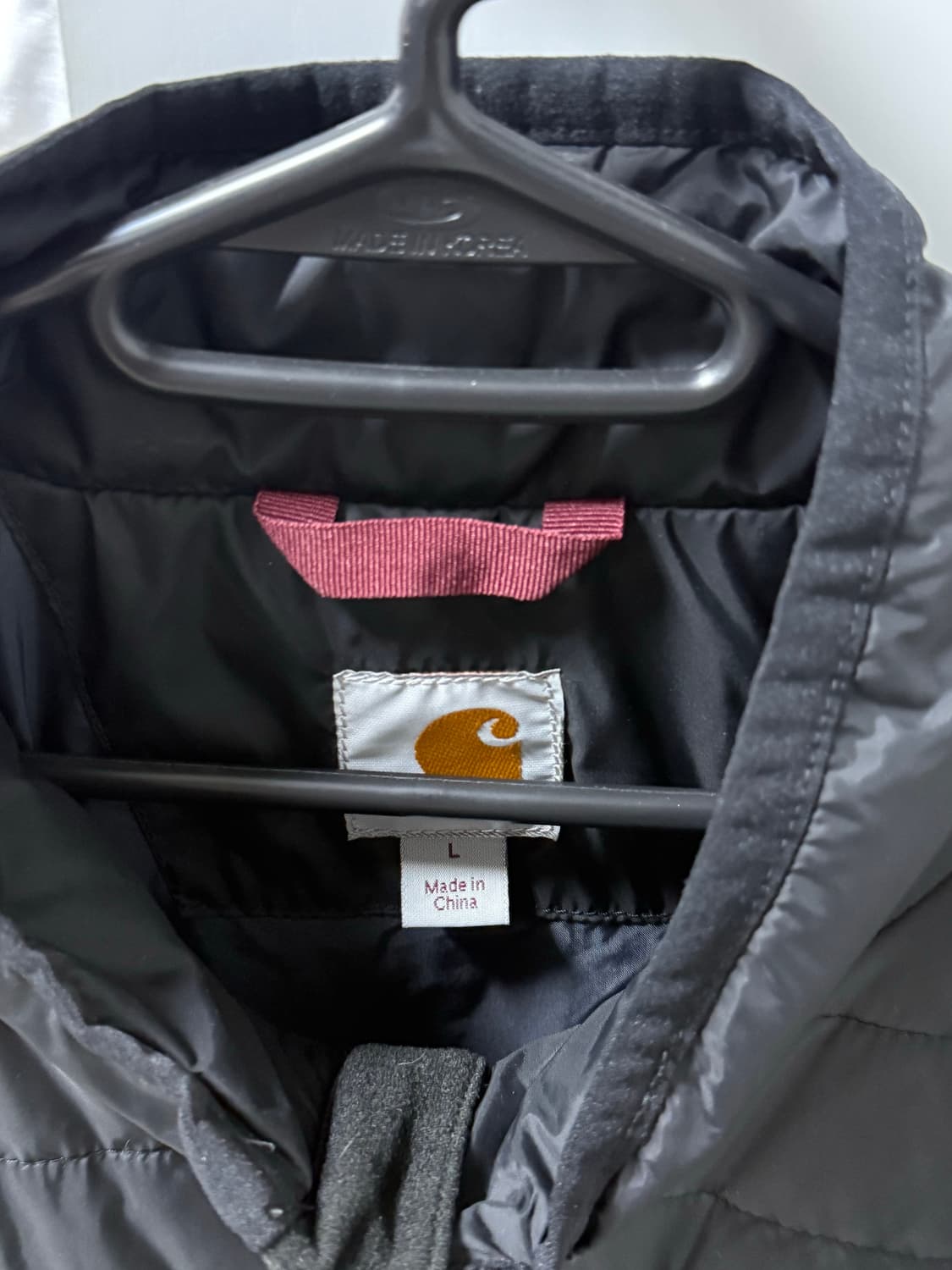 칼하트 경량패딩 블랙 L사이즈 상품이미지3