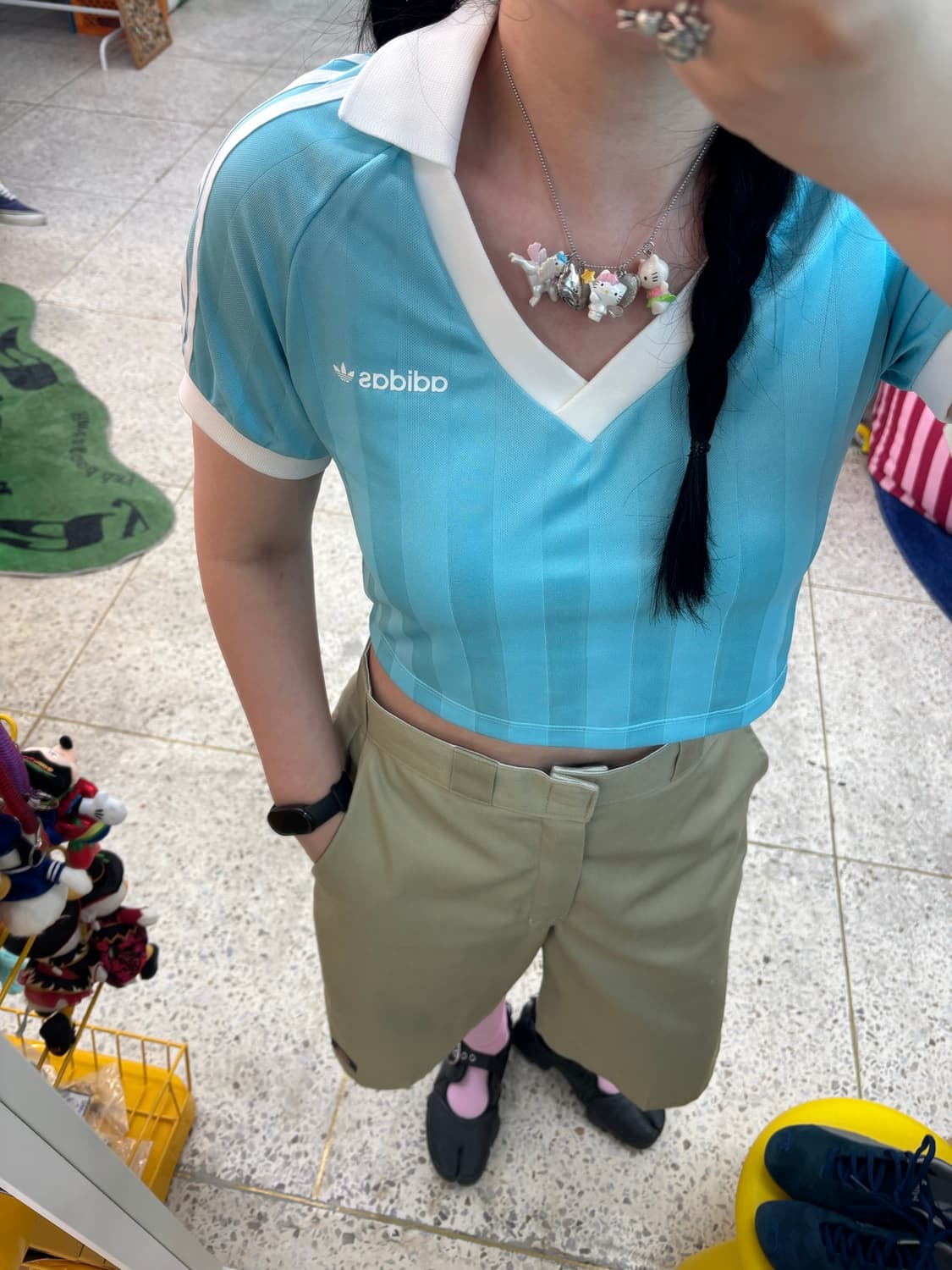 Vintage Adidas Jersey Crop Top 상품이미지5