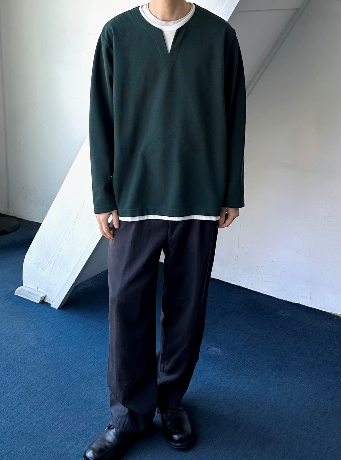 Design stripe L/S top 상품이미지6